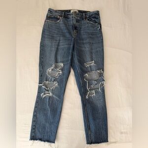 abercrombie and fitch the skinny high rise curve love jeans